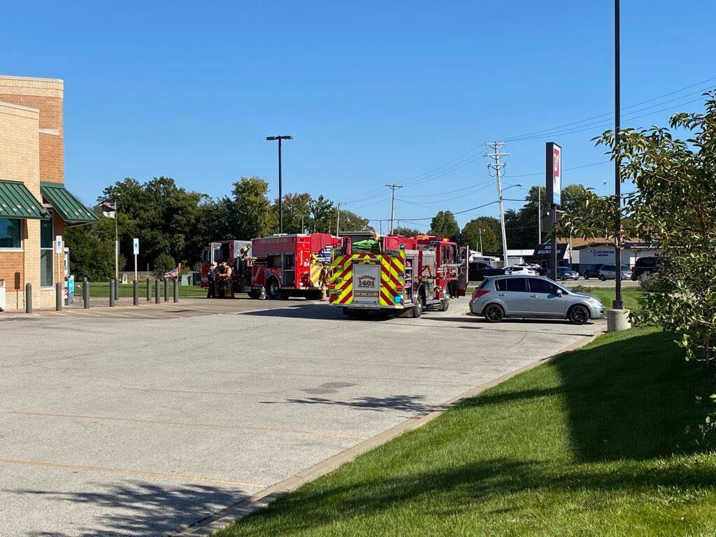 Firefighter hurt in Walgreens dumpster fire response